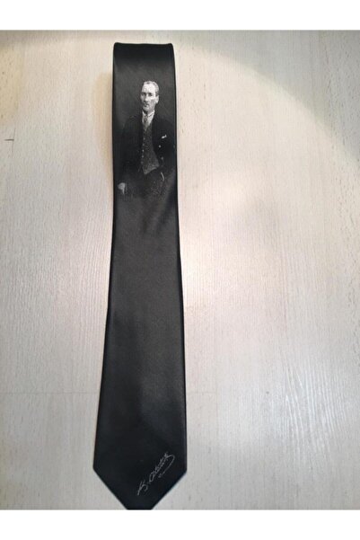 Herşey Nota Atatürk Kravat Siyah