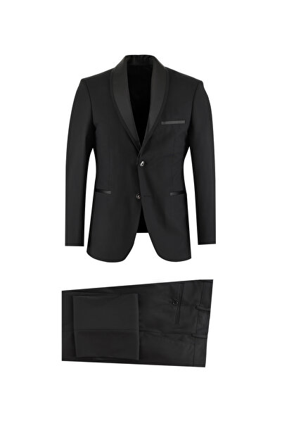 Kiğılı 7 Drop Slim Fit Dar Kesim Şal Yaka Smokin & Damatlık
