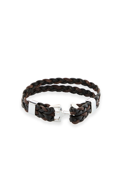 Abdullah Kiğılı Anchored Leather Bracelet