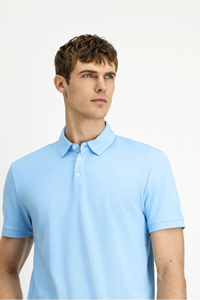 Kiğılı Regular Fit Cotton Polo Neck T-Shirt