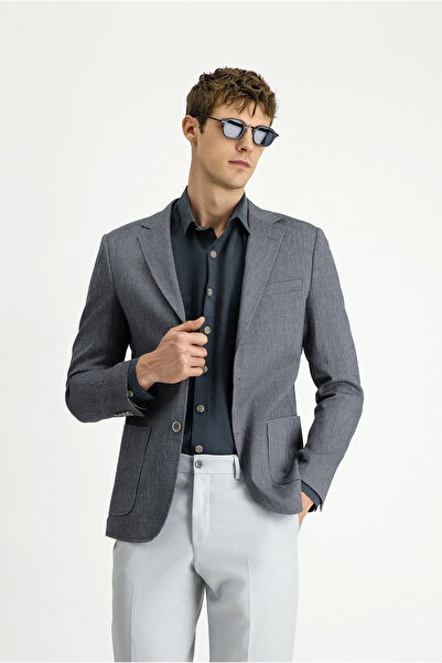 Kiğılı 6 Drop Regular Fit Standard croială in Amestecat cu dungi Jachetă sport