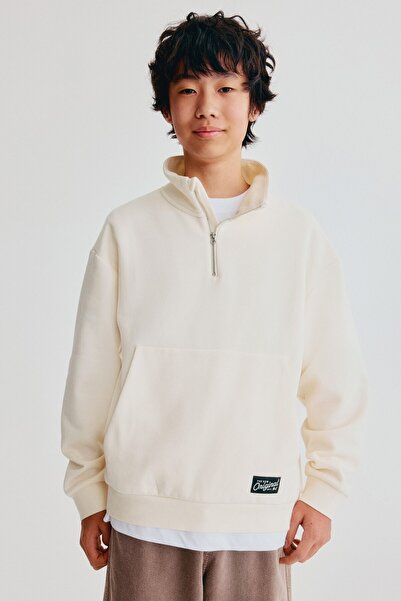 H&M Yarım Fermuarlı Sweatshirt