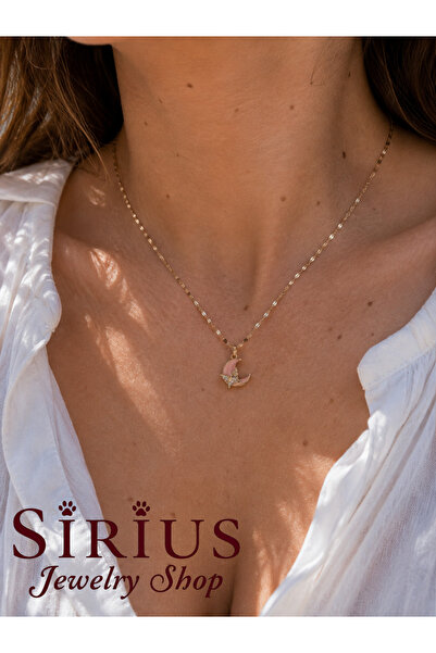 sirius jewelry 316L Çelik Hilal Kolye