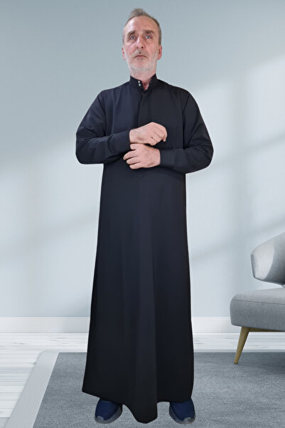 Royal Attire Prayer Robe,Saudi Arabian Design,front Buttons Hidden And Long S...