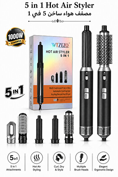 RUAY 1000W 5-in-1 Hot Air Styler , Hair Dryer, Curler & Volumizing Brush with...