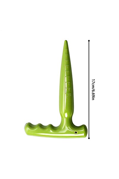 Choice Light Green Long-handled Hole Digger For Seedling Cultivation Gardenin...
