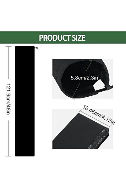 Choice Black Outboard Rigging Sleeve 48 Inch Zippered Wire Wrap Black Trollin...