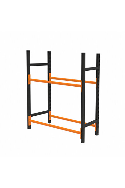 RafBurada 2 Katlı Midi Rack Lastik İstifleme Rafı 40x120 cm-100 cm
