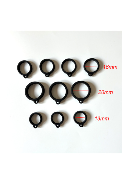 Choice 10pcs Mixed 10Pcs Anti-Lost Silicone Rings Pen Holder Multipurpose 13m...