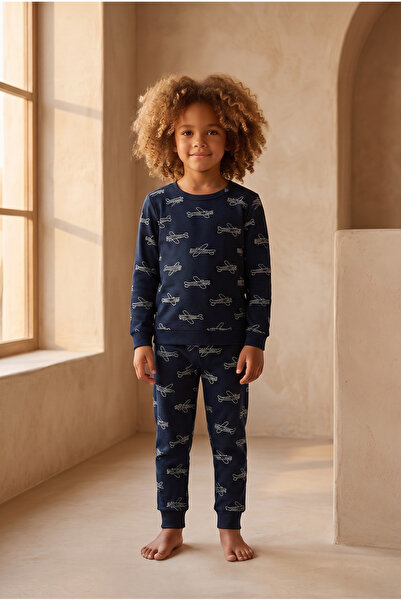 Katia&Bony Boy's Airplane Pattern Pajamas Set