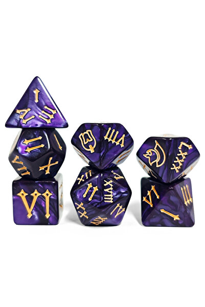 Choice1 HSP35 7Pcs/set Roman Armor Dice Set for Dungeons and Dragons Games RP...