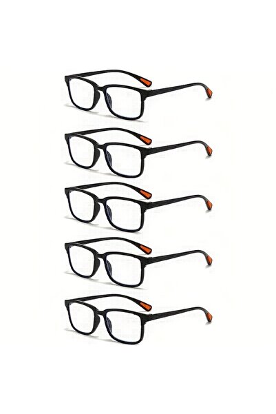 Choice3 +150 5PCS black 5 PACK Reading Glasses Anti-Blue Light Blue Film Men ...