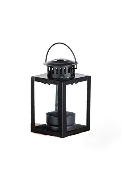 Choice Black Retro Wind-proof Iron Wind Lamp Wrought Iron Black Lantern Candl...