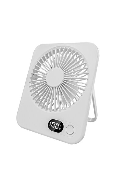 Choice3 White Mini Portable Fan USB Desk Fan Rechargeable Table Fan Small Wal...