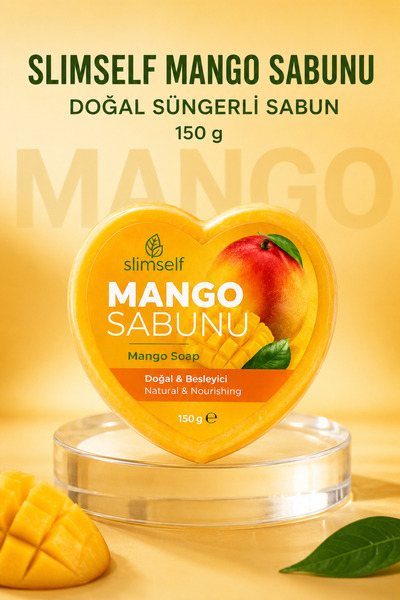 SlimSelf Mango Süngerli Doğal Sabun