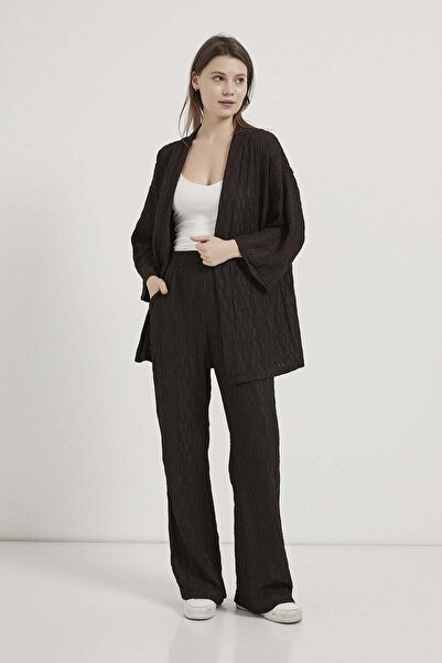Arma Life Armalife 7068 textured elastic waist pants - kimono women's set