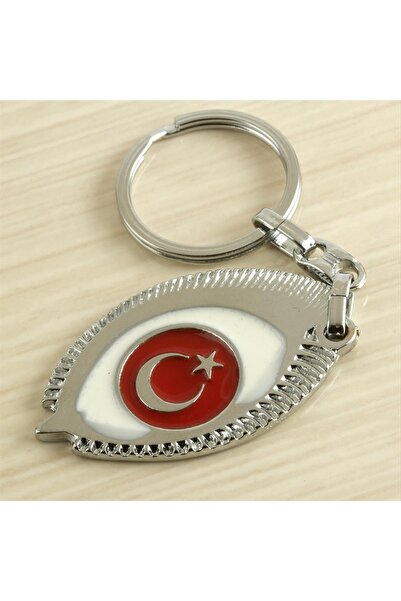 ZERO LAND Gldisptm Moon Star (105323) Metal Keychain-Red