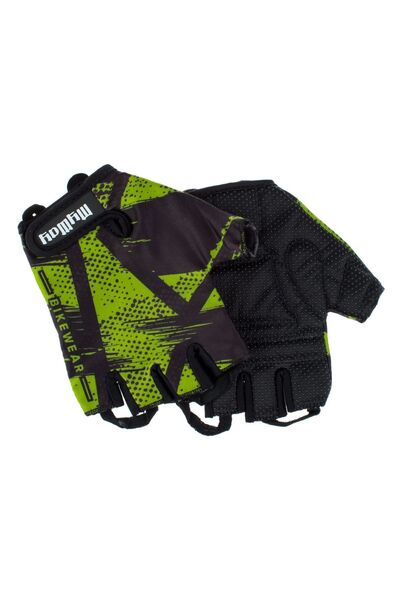 Zâna Casei Mănuși de ciclism pentru bărbați negru-verde