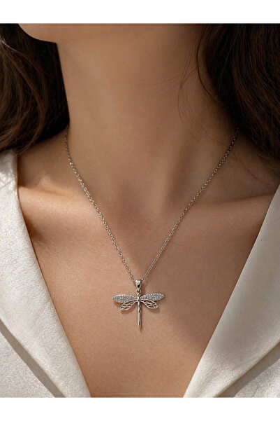 Yuchicly Dragonfly Pattern Quality Steel Necklace Water Resistant Stylish Pat...