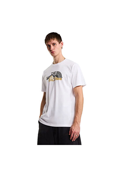 THE NORTH FACE Mountain Line Regular Men's White Outdoor T-Shirt Nf0A8Guxfn41