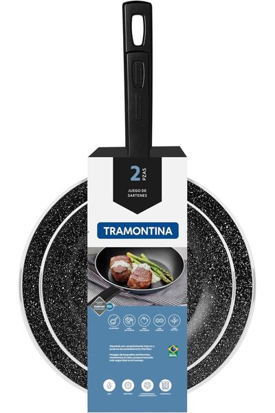 TRAMONTINA Cecilia Frying Pan, Set of Two Pieces