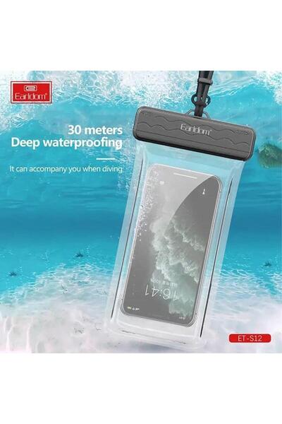 Earldom S12 Waterproof Phone Pouch – 30M Diving Case with Touch Screen & Lanyard