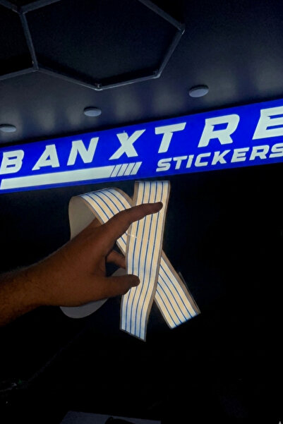 Banxtre ملصق عاكس للغاية يتوهج في الظلام ليلاً للدراجات النارية والخوذات (5 ق...
