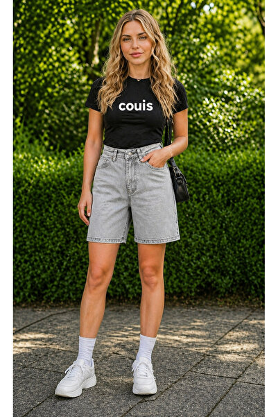 couis Σορτς από τζιν με λύκρα
