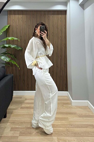 Lavanta Tekstil Linen Double Set