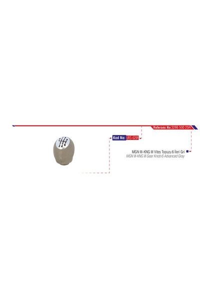 URS GLDISPTM RUČICA MENJAČA MGN III- (34752) FLUENCE SIVA