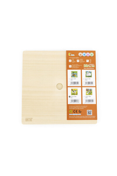Viga Puzzle din 9 piese mari Mama si puiul Vaca,