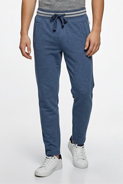 Jachs New York Men Regular Fit Heather Sweatpants, Heather Blue