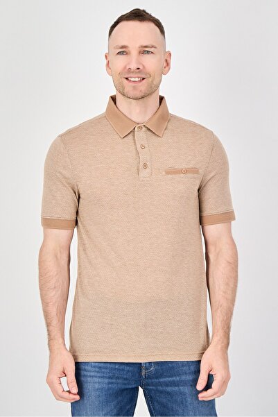 Thomas Sterling Men Regular Fit Short Sleeve Allover Print Polo Shirt, Light ...