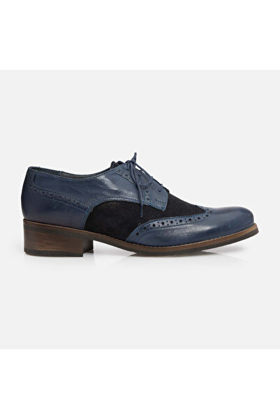 UrbanShoes Pantofi casual dama, Oxford din piele naturala, Leofex - 012 Navy ...