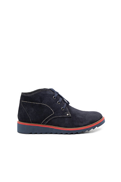 UrbanShoes Casual Leather boots for men - 903 Blue Velur