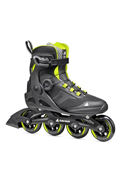 Rollerblade MACROBLADE 84 BOA ΠΑΤΙΝΕΣ INLINE - ΜΑΥΡΟ/ΠΙΚΙΛΟ ΠΡΑΣΙΝΟ