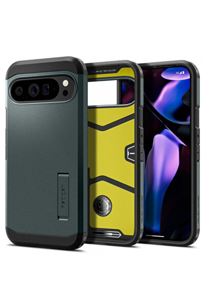 Stef's Cat Husa pentru Google Pixel 9 Pro XL, Stef's Cat, Tough Armor, Verde