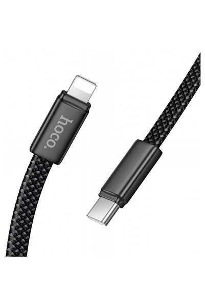 hoco. Cablu Date si Incarcare USB-C - Lightning HOCO X125, 30W, 1m, Negru