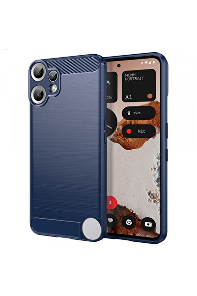 Stef's Cat Θήκη για Nothing CMF Phone 2 Pro, Γάτα του Στεφ, Ανθρακί, Μπλε