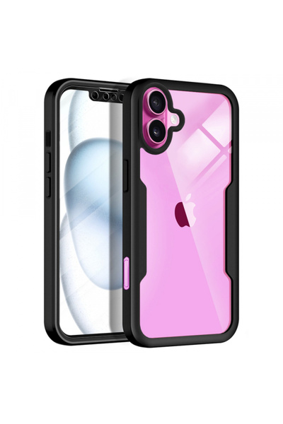 Stef's Cat Θήκη για Apple iPhone 16 Plus, Γάτα της Στεφ, ColorVerse 360, Μαύρο