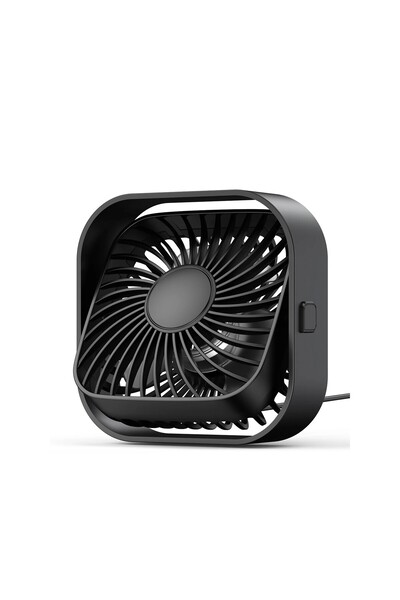 Warmco K51 Masaüstü Vantilatör 3 Kademeli 360° Döner Başlıklı USB Kablolu Soğ...