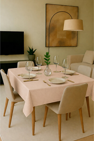 GOCCIA HOME Pamuklu Masa Mutfak Yemek Salon Piknik Bahçe Balkon Otel Cafe Sof...