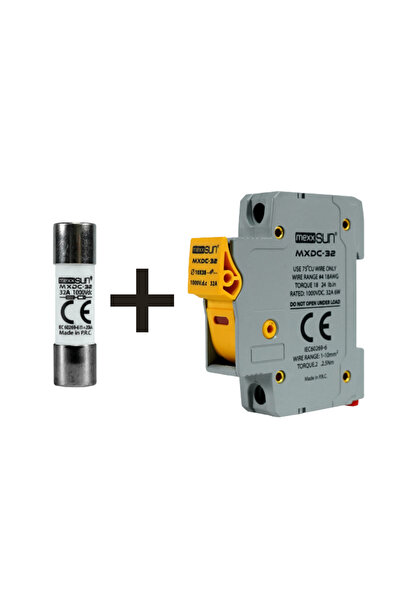 MEXXSUN 20A 1000V DC Sigorta + Sigorta Yuvası