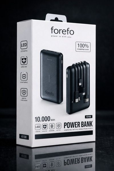 FOREFO TMR SUPER FAST CHARGER POWER BANK 10.000 MAH HIZLI ŞARJ DESTEKLİ