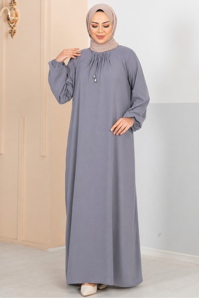 MODA VEDAT Γυναικείο φόρεμα Ayrobin με κορδόνι στο λαιμό -0350