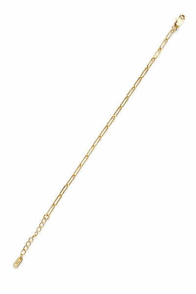 Leo'Stone Cm Jewelry Gold Color Paperclip Chain Minimal Women's Steel Bracelet Does Not Tarnish, Does Not Lose Color
