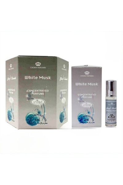 Al Rehab perfumes White Musk Concentrated Perfume 6ml (Pack of 6)