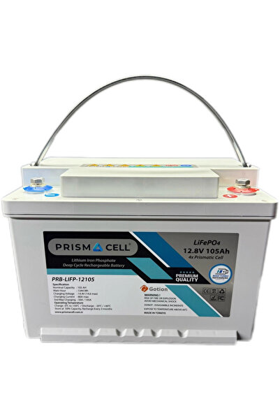 UrlaSolar Prismacell Lifepo4 Akü 105A 105 Amper 12.8 Volt Lityum Marin, Karav...