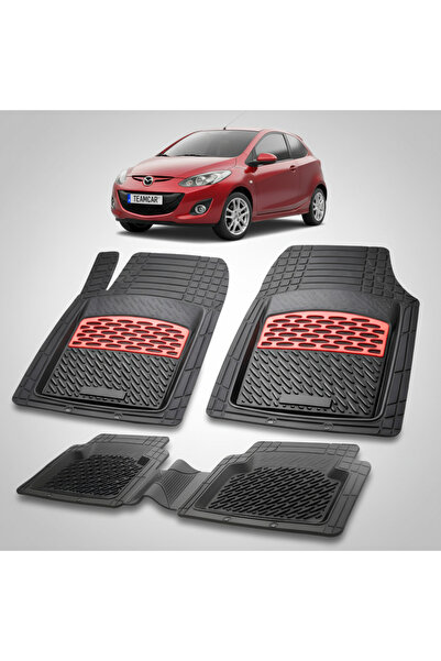 TEAMCAR Covorașe auto compatibile pentru Mazda 2 DE Facelift Hatchback cu 3 u...