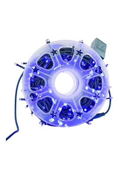 E-ANAMAG Χριστουγεννιάτικη Σειρά Φωτισμού, Ρολό 100μ, Γραμμικό, Μπλε, 8 Λαμπάκια